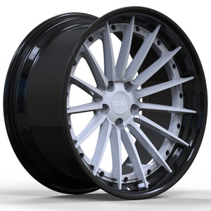OS Forged Wheels Fi02 White Black Lip