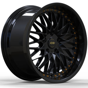OS Wheels FR01 Flow Forged Gloss Black