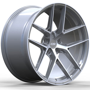 OS Wheels Si05 Silver Machine Face